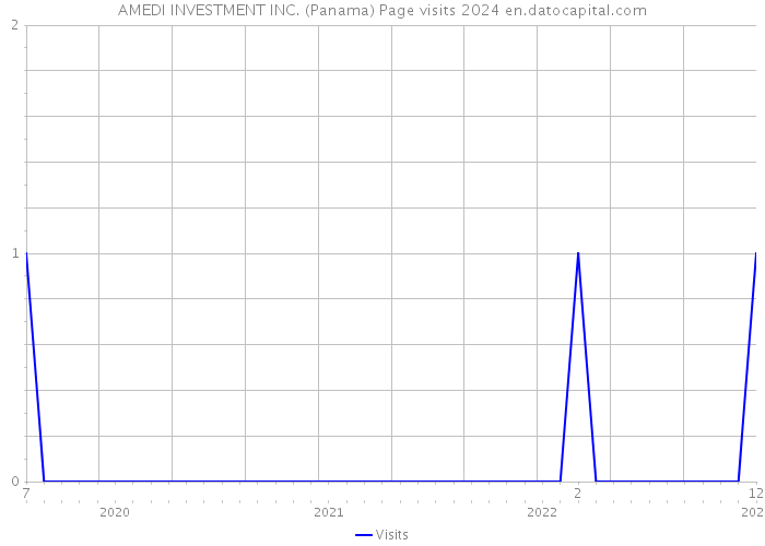 AMEDI INVESTMENT INC. (Panama) Page visits 2024 