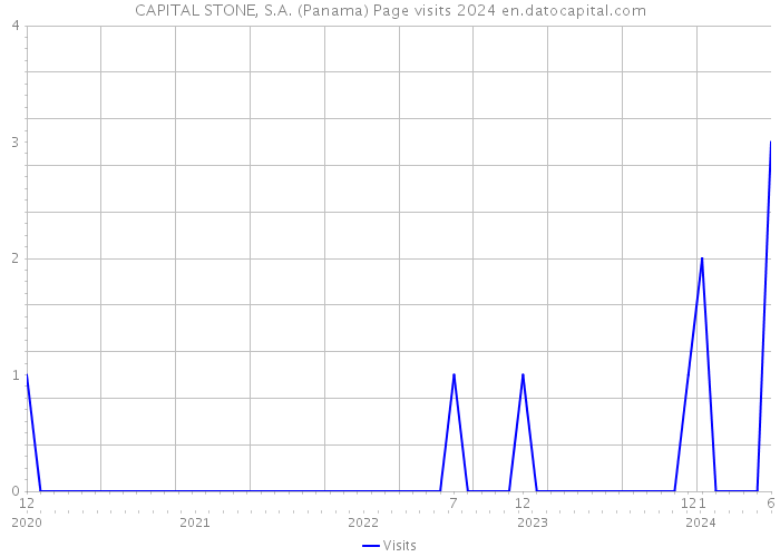 CAPITAL STONE, S.A. (Panama) Page visits 2024 