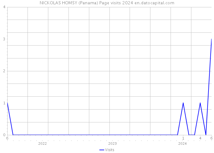 NICKOLAS HOMSY (Panama) Page visits 2024 