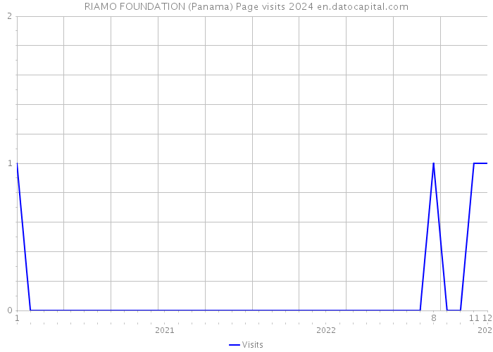 RIAMO FOUNDATION (Panama) Page visits 2024 