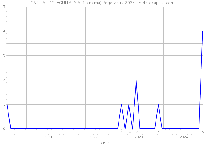 CAPITAL DOLEGUITA, S.A. (Panama) Page visits 2024 