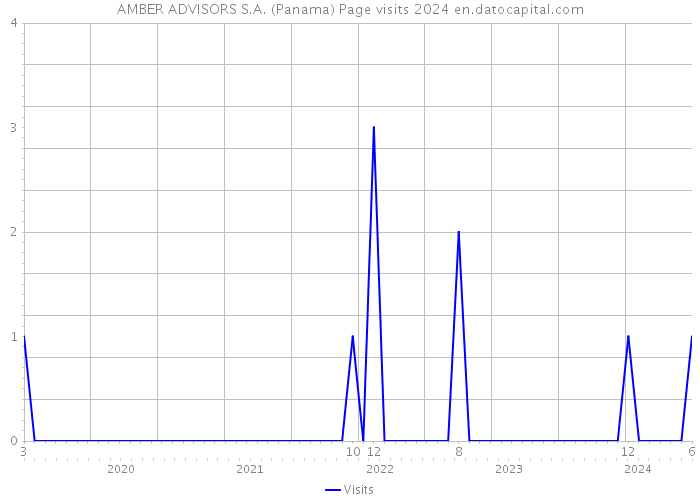AMBER ADVISORS S.A. (Panama) Page visits 2024 