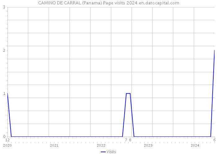CAMINO DE CARRAL (Panama) Page visits 2024 