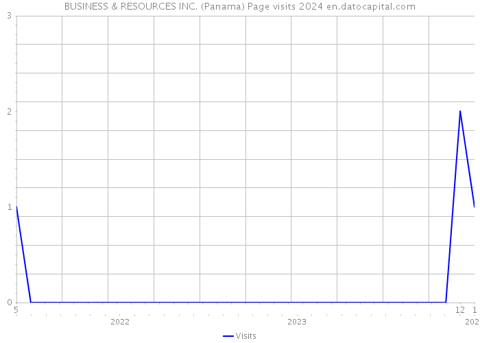 BUSINESS & RESOURCES INC. (Panama) Page visits 2024 