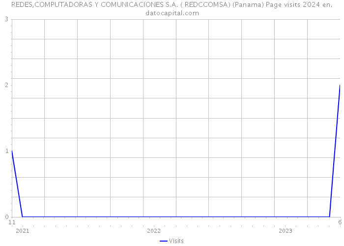 REDES,COMPUTADORAS Y COMUNICACIONES S.A. ( REDCCOMSA) (Panama) Page visits 2024 