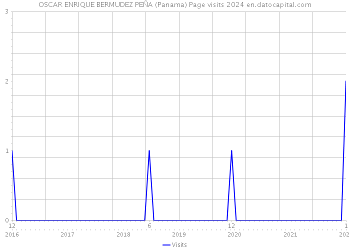 OSCAR ENRIQUE BERMUDEZ PEÑA (Panama) Page visits 2024 