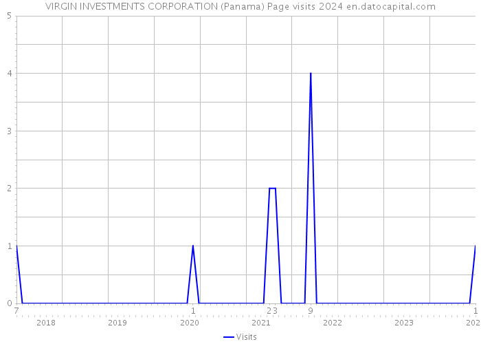 VIRGIN INVESTMENTS CORPORATION (Panama) Page visits 2024 