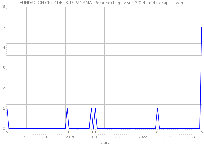 FUNDACION CRUZ DEL SUR PANAMA (Panama) Page visits 2024 