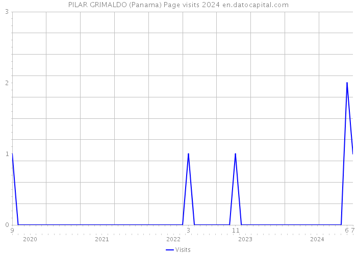 PILAR GRIMALDO (Panama) Page visits 2024 