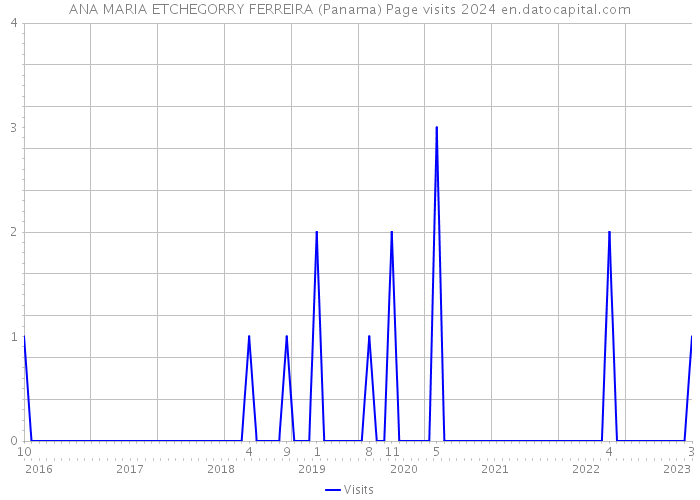ANA MARIA ETCHEGORRY FERREIRA (Panama) Page visits 2024 