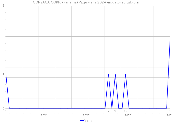 GONZAGA CORP. (Panama) Page visits 2024 