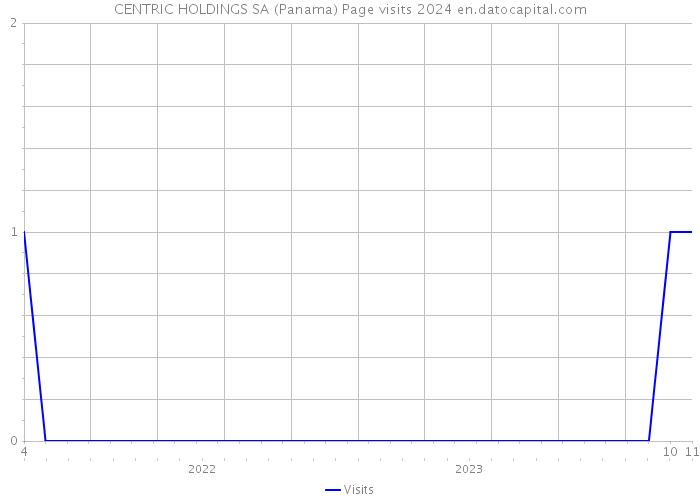 CENTRIC HOLDINGS SA (Panama) Page visits 2024 