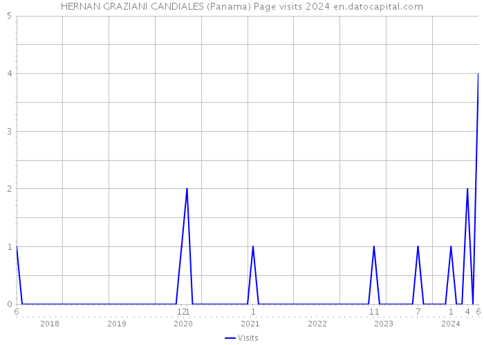 HERNAN GRAZIANI CANDIALES (Panama) Page visits 2024 