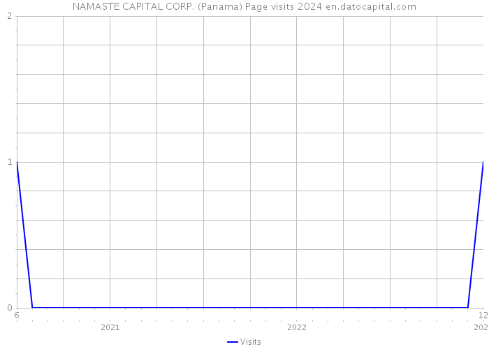 NAMASTE CAPITAL CORP. (Panama) Page visits 2024 