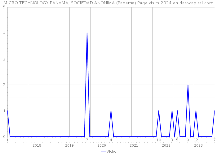 MICRO TECHNOLOGY PANAMA, SOCIEDAD ANONIMA (Panama) Page visits 2024 