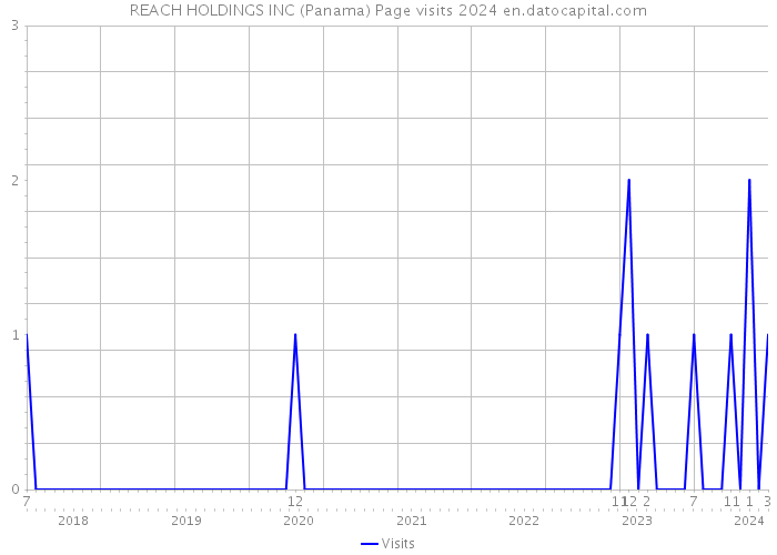 REACH HOLDINGS INC (Panama) Page visits 2024 