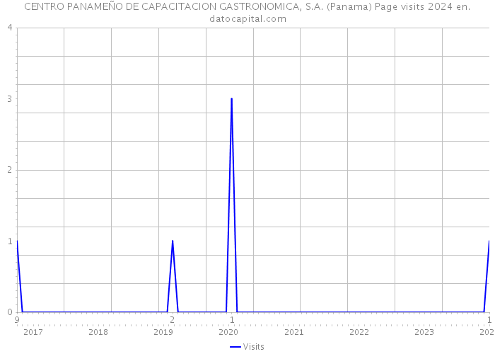 CENTRO PANAMEÑO DE CAPACITACION GASTRONOMICA, S.A. (Panama) Page visits 2024 