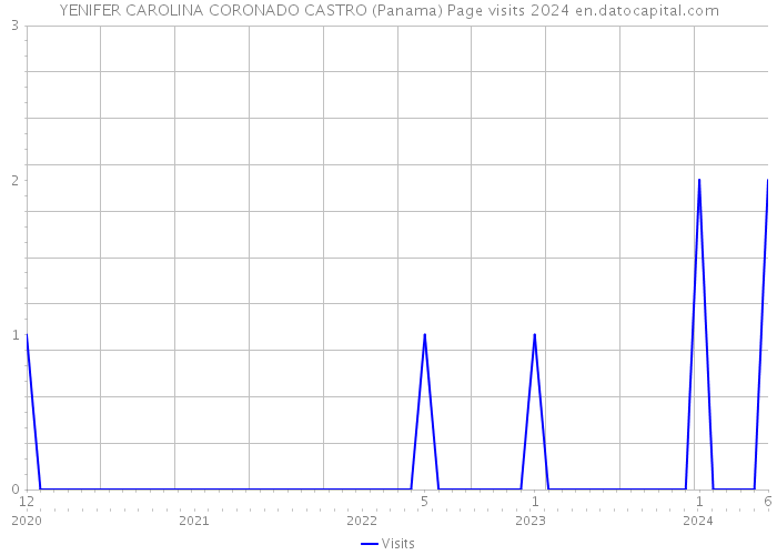YENIFER CAROLINA CORONADO CASTRO (Panama) Page visits 2024 