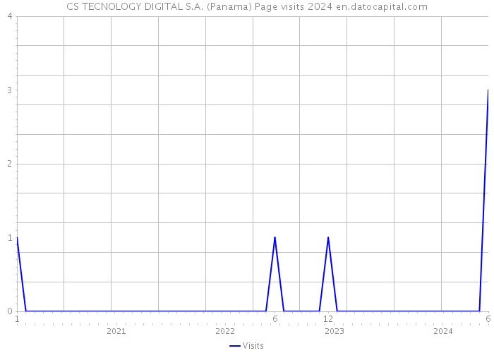 CS TECNOLOGY DIGITAL S.A. (Panama) Page visits 2024 