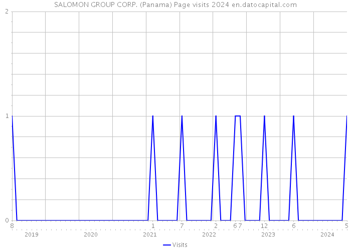 SALOMON GROUP CORP. (Panama) Page visits 2024 
