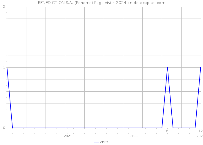 BENEDICTION S.A. (Panama) Page visits 2024 
