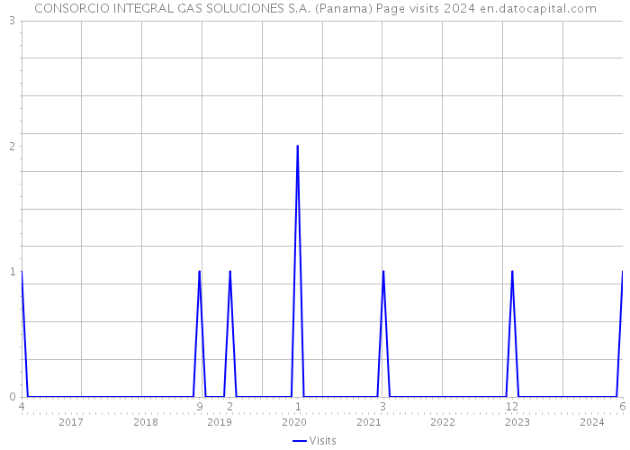 CONSORCIO INTEGRAL GAS SOLUCIONES S.A. (Panama) Page visits 2024 