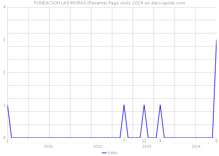 FUNDACION LAS MORAS (Panama) Page visits 2024 