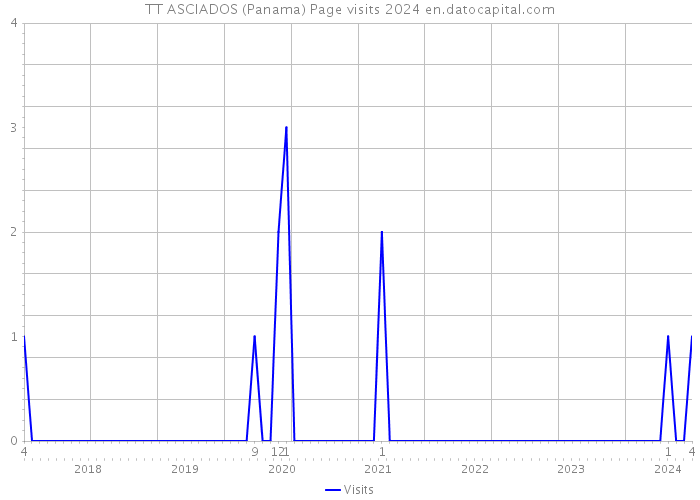 TT ASCIADOS (Panama) Page visits 2024 