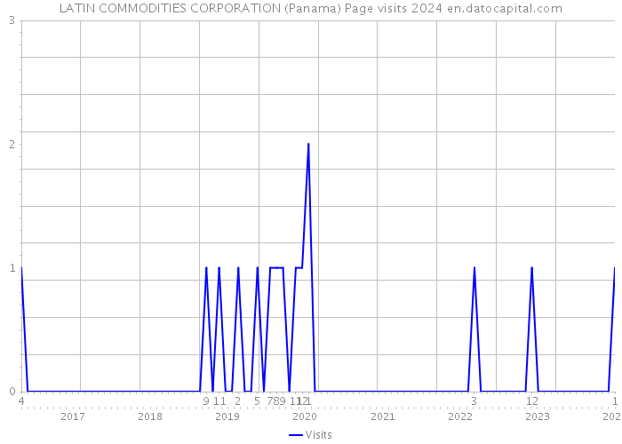 LATIN COMMODITIES CORPORATION (Panama) Page visits 2024 