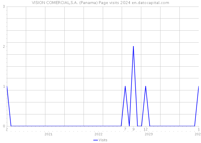 VISION COMERCIAL,S.A. (Panama) Page visits 2024 