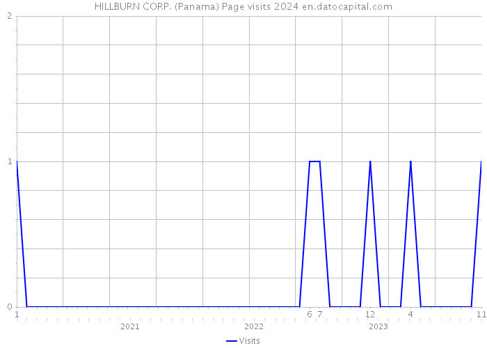 HILLBURN CORP. (Panama) Page visits 2024 