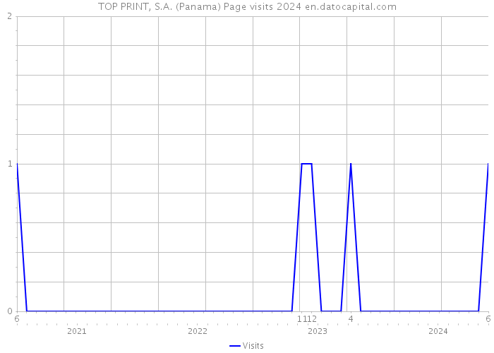 TOP PRINT, S.A. (Panama) Page visits 2024 