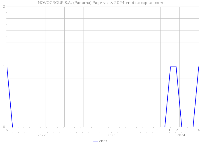 NOVOGROUP S.A. (Panama) Page visits 2024 