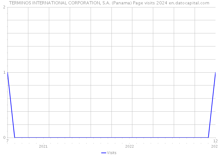 TERMINOS INTERNATIONAL CORPORATION, S.A. (Panama) Page visits 2024 