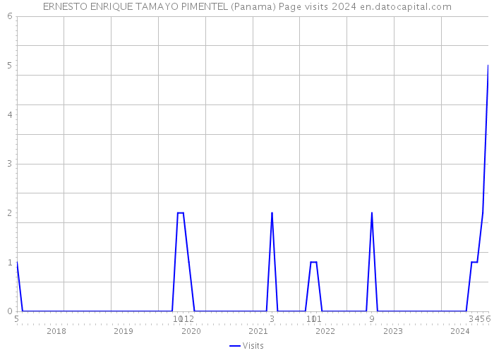 ERNESTO ENRIQUE TAMAYO PIMENTEL (Panama) Page visits 2024 