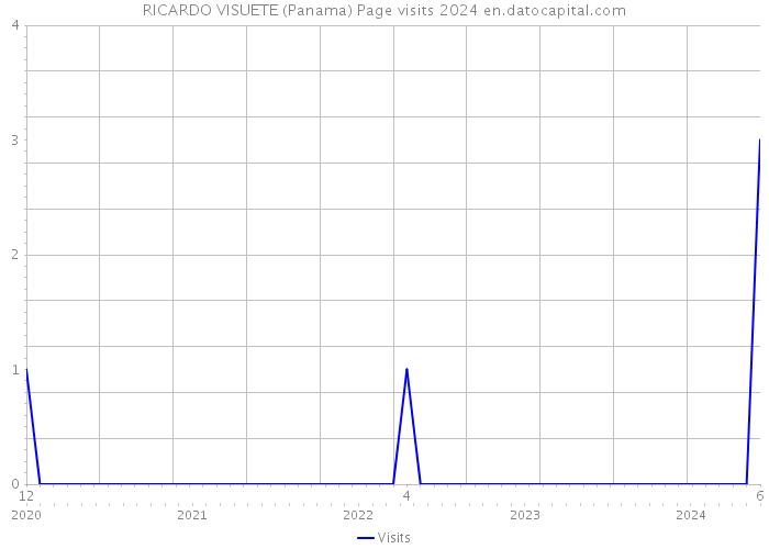 RICARDO VISUETE (Panama) Page visits 2024 