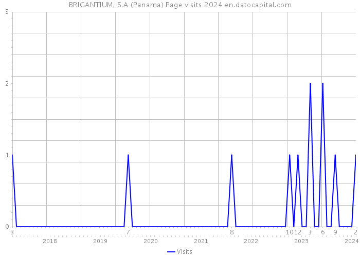 BRIGANTIUM, S.A (Panama) Page visits 2024 