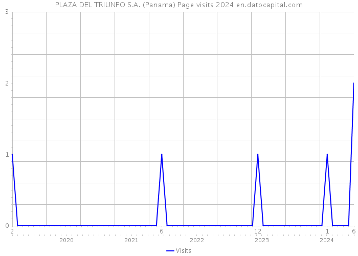 PLAZA DEL TRIUNFO S.A. (Panama) Page visits 2024 
