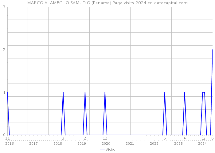 MARCO A. AMEGLIO SAMUDIO (Panama) Page visits 2024 