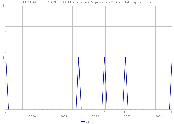 FUNDACION RICARDO LOKEE (Panama) Page visits 2024 