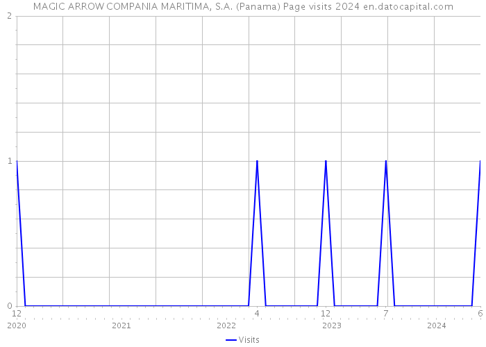 MAGIC ARROW COMPANIA MARITIMA, S.A. (Panama) Page visits 2024 