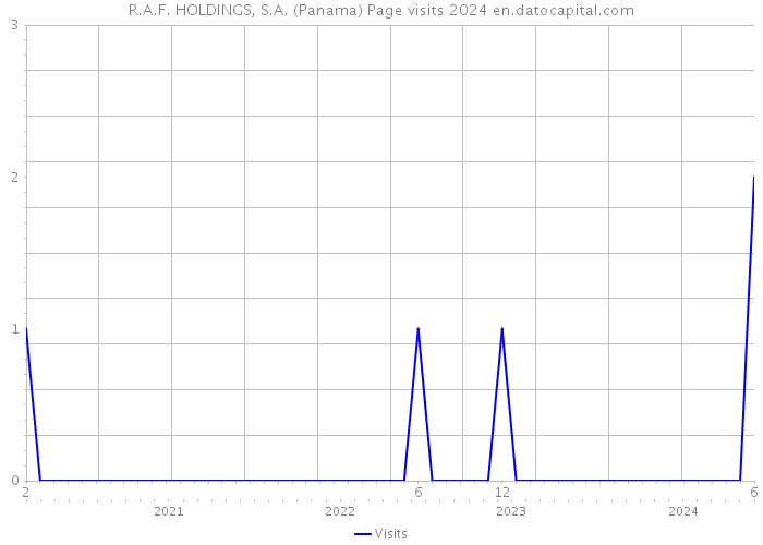 R.A.F. HOLDINGS, S.A. (Panama) Page visits 2024 
