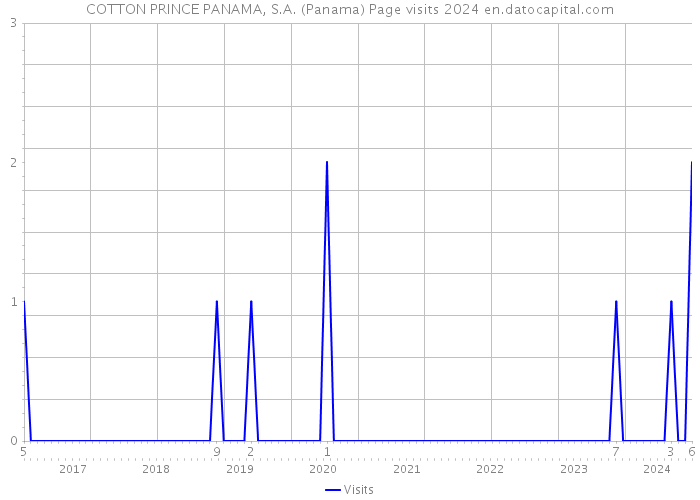 COTTON PRINCE PANAMA, S.A. (Panama) Page visits 2024 
