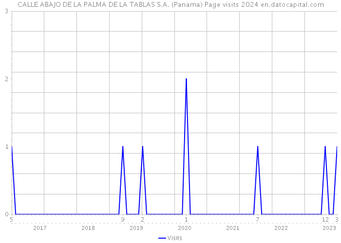 CALLE ABAJO DE LA PALMA DE LA TABLAS S.A. (Panama) Page visits 2024 