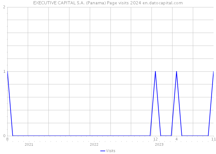 EXECUTIVE CAPITAL S.A. (Panama) Page visits 2024 