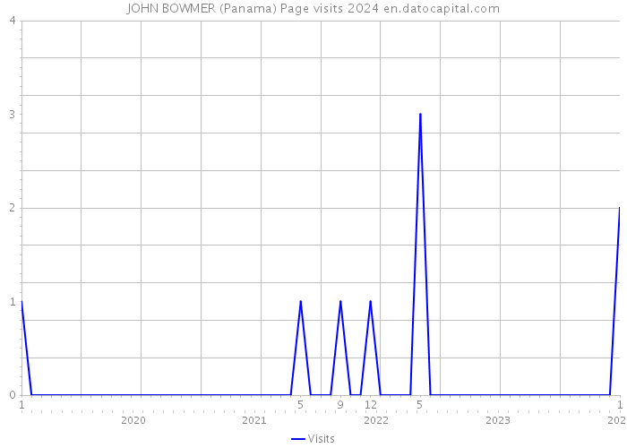 JOHN BOWMER (Panama) Page visits 2024 