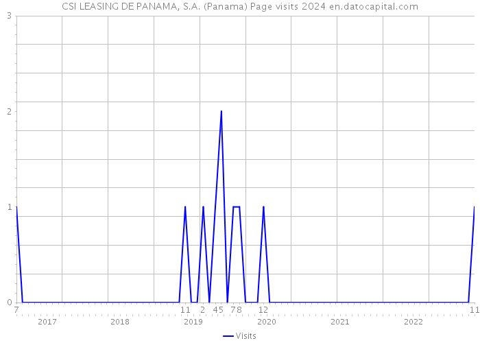 CSI LEASING DE PANAMA, S.A. (Panama) Page visits 2024 