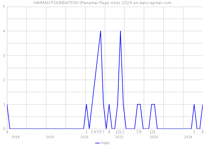 NAIMAN FOUNDATION (Panama) Page visits 2024 