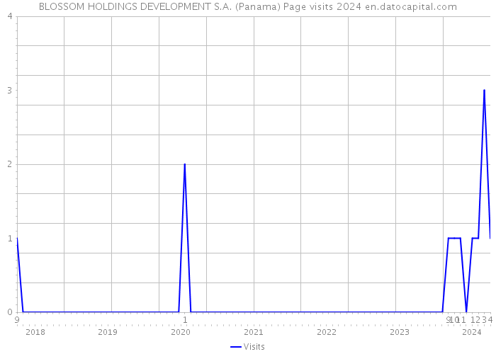 BLOSSOM HOLDINGS DEVELOPMENT S.A. (Panama) Page visits 2024 