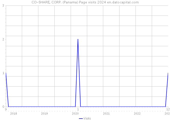 CO-SHARE, CORP. (Panama) Page visits 2024 